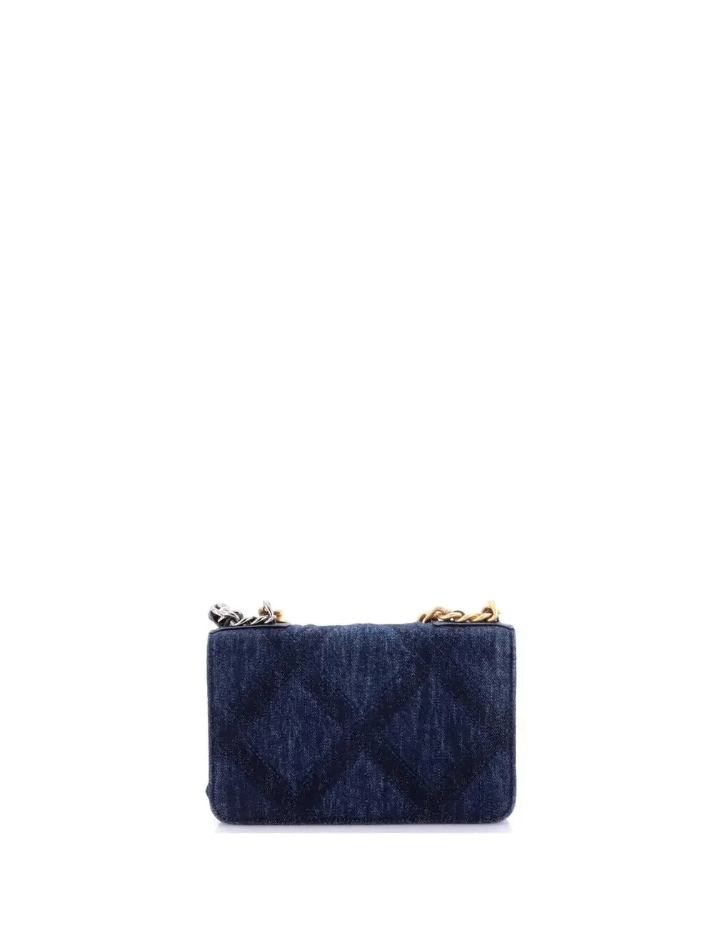 Chanel 19 Wallet On Chain Quilted Denim #292095C37B